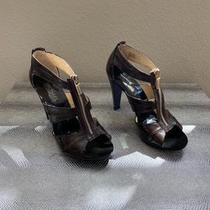 Michael Kors Brown Patent Leather Sandal